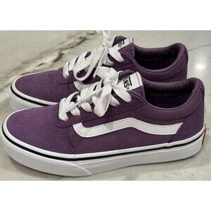 Vans Ward Little-Big Kid YOUTH SIZE 1 Purple Grape Suede/Canvas Skate Shoes